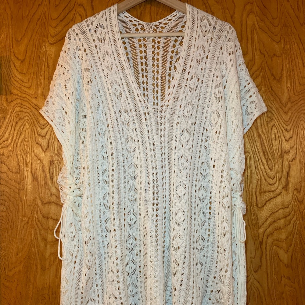 White Crochet Swim Cover-Up